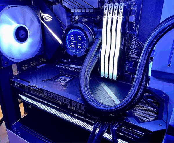 BIVALYERŐ – Fekete-Fehér Gamer PC Ryzen 7-tel és RTX 3070-nel - Image 6